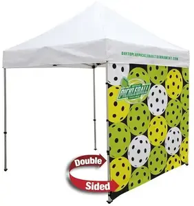 8' Tent Wall with Middle Zipper (Dye Sublimated, Double-Sided)