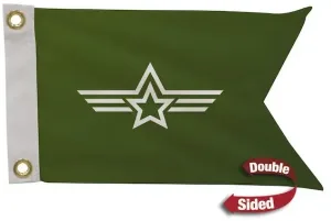 8" x 12" Polyester Guidon Flag Double-Sided