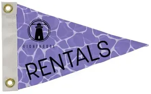 8" x 12" Polyester Pennant Flag Single-Sided