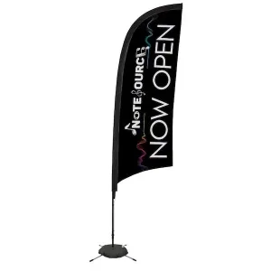 9' Elite Razor Nylon Sail Sign Kit (Single-Sided with Scissor Base)