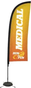 9' Premium Blade Sail Sign Kit (Single-Sided with Scissor Base)