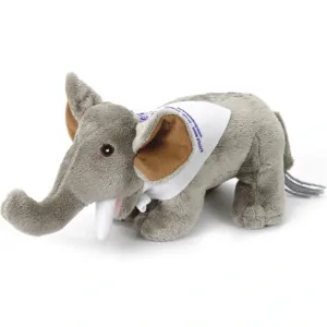 Realistic Stuffed Elephant - 9"