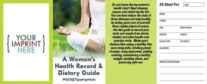 A Woman's Health Record & Dietary Guide Pocket Pamphlet