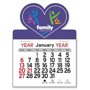 Custom Heart Peel-N-Stick® Calendar