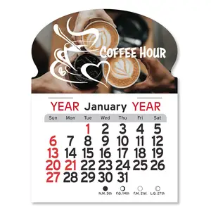 Custom Oval Peel-N-Stick® Calendar
