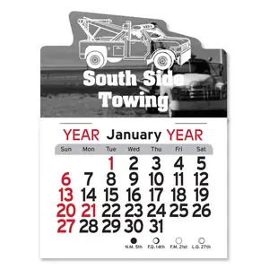 Tow Truck Peel-N-Stick® Calendar Pad