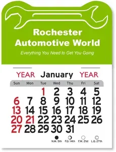 Peel-N-Stick® Wrench Calendar