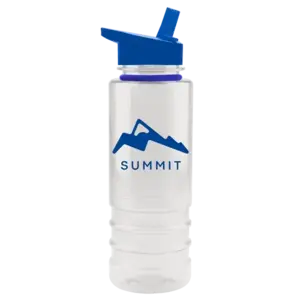 Custom Admiral Tritan™ Bottle (24 oz.) with Flip Straw and Accent Collar