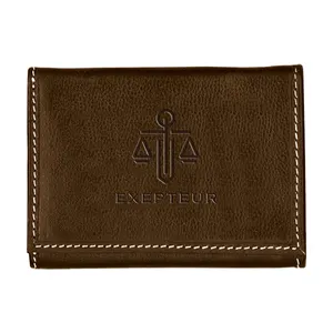 Andrew Philips® Contrast Stitch Tri-Fold Wallet