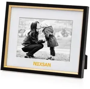 Elegant Custom Brandable Lucite and Gold Trimmed Picture Frame