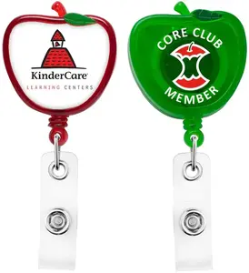 Apple Shaped Id Badge Reel