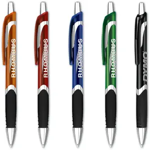 Archer Grip Iridescent Promotional Pen with Soft Grip and Easy-Glide Ink