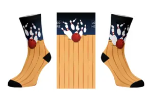 Athletic Crew Sock with DTG Printing