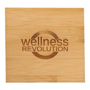 Personalized Bamboo Coaster Set (5 Piece)