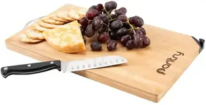 Bamboo Cutting Board w/Knife Sharpener