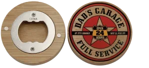 Bamboo Magnetic Bottle Opener