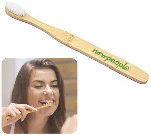 Logo Branded Bamboo Toothbrush