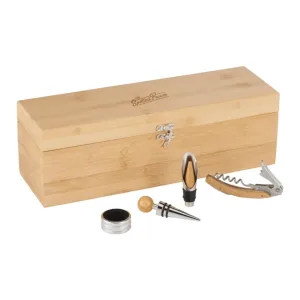 Custom Bamboo Wine Case Set