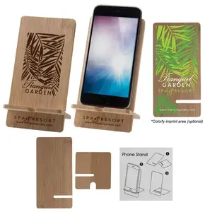 Bamboo Wood Cell Phone Stand