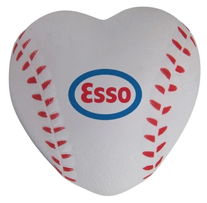 Heart Shaped Baseball Stress Reliever