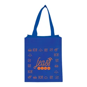 Customizable Basic Grocery Tote - 80g Non-Woven Polypropylene