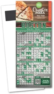 Basketball Schedule Magnetic Stick Up Card