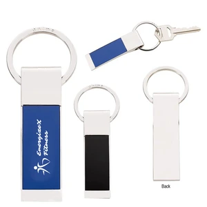 Bicolored Rectangular Key Chain