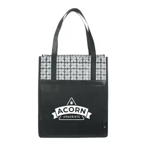 Custom Branded Laminated Non-Woven Tote for Groceries and Outings