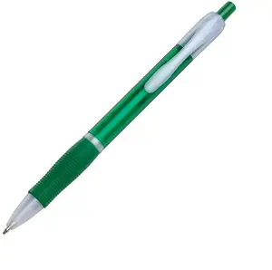 Logo Blaze Custom Ballpoint Pen with Translucent Trim and Comfort Grip