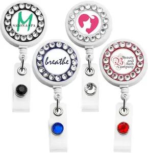 Bling Ring Retractable Id Badge Reel