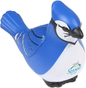 Logo-imprinted Blue Jay Stress Reliever