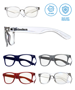 Blue Light Blocking Glasses with 1-Color Logo - Lenex