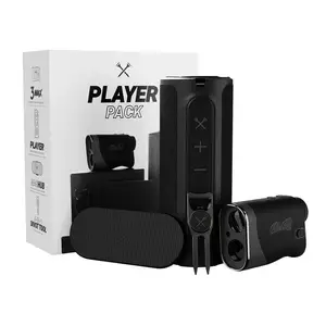 Blue Tees Golf S3 Player Pack Bundle - Black (S3, Speaker, Mag Hub, Divot Tool)