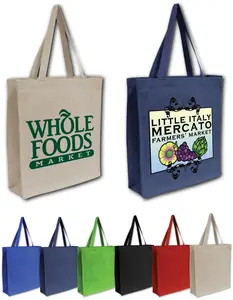 Durable Canvas Shopping Tote with Long-lasting Handles - Customizable