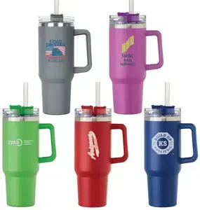 Colorful Cool-Grip 40 oz. Logo Tumbler