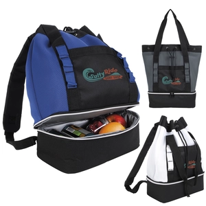 Custom Brightwater Dual-Compartment Tote-Pack Cooler