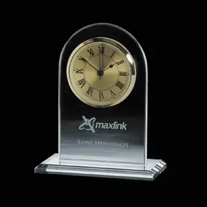 Custom Jade Desk Clock with Logo - Ideal Business Gift