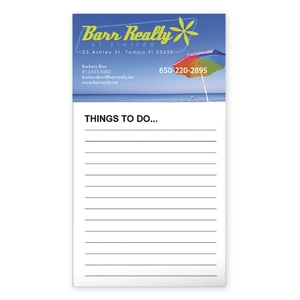 Custom Business Card Magnet with 50-Sheet Notepad