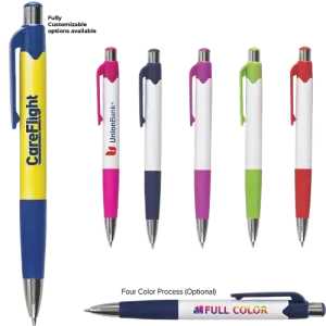 Custom Gripper Pen with Colored Accents