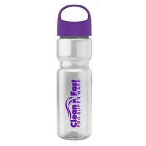 Custom Transparent Bike Bottle - 28 oz. with Crest Lid