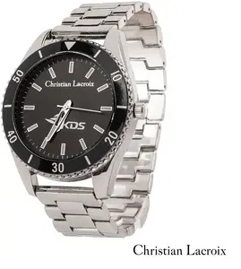 Christian Lacroix® Men's Dress Watch - Classic Black/Silver