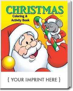 Imprinted Christmas Coloring Book