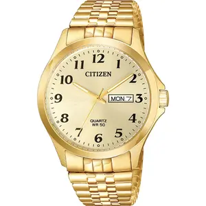 Citizen BF500299P Men's Quartz Expansion Band WatchStainless Steel, Gold-Tone