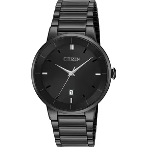 Citizen BI501750E Men's Quartz Black Ion-Plated Stainless Steel Bracelet Watch