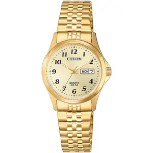 Citizen EQ200291P Ladies Quartz Expansion Band WatchStainless Steel, Gold-Tone