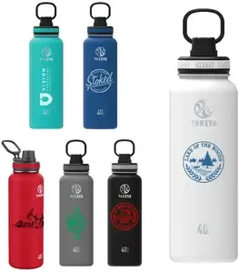 Takeya® 40oz. Custom Insulated Stainless Steel Water Bottle with Easy-Sip Lid