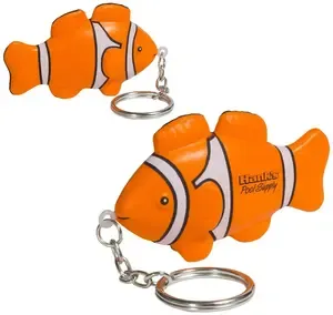 Customized Clown Fish Stress Reliever Key Chain