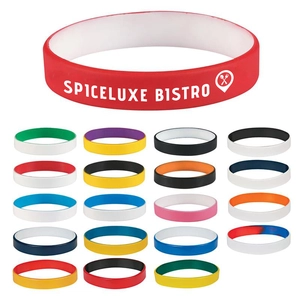 Color Coated Silicone Bracelet