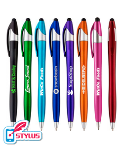 Colored Barrel Twist-Action Stylus Pen