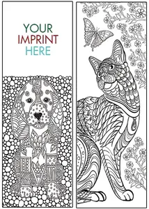 Personalized Coloring Bookmark - Animals